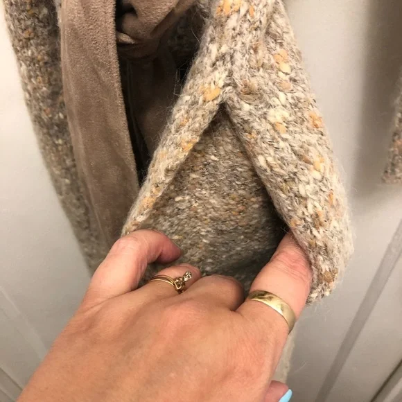 J Jill Alpaca Mohair Blend Knit Duster Cardigan Multicolor Size Medium - Picture 10 of 14